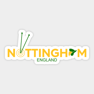 Nottingham England Robin Hood Sticker